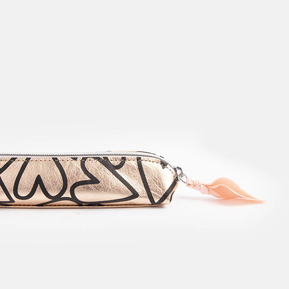 Rose Gold Hearts Pencil Case | Bookazine HK