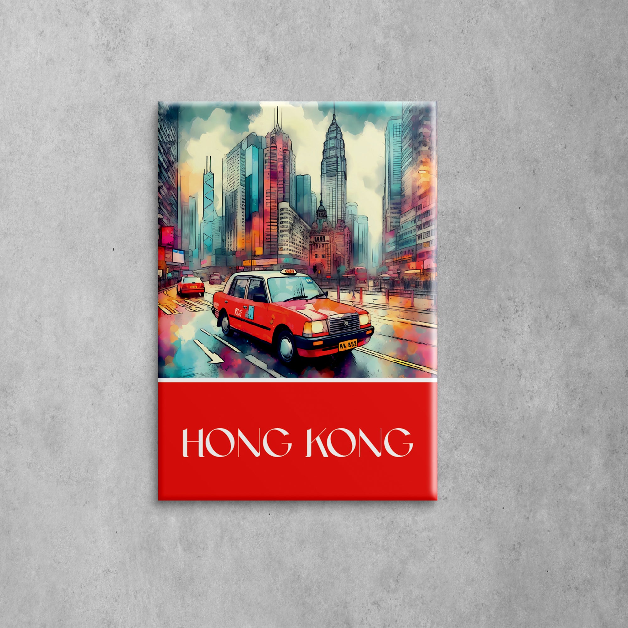 Red Taxi Magnet | Bookazine HK