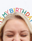 Rainbow It's My Birthday Metal Headband | Bookazine HK