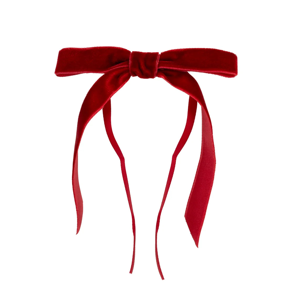 Red &amp; Cream Velvet Bows Pack of 8