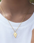 Resilience Leaf Necklace - Gold | Bookazine HK