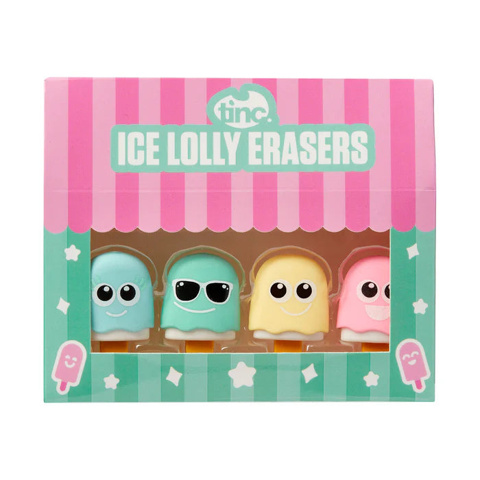 Ice Lolly Erasers Set Of 4 | Bookazine HK