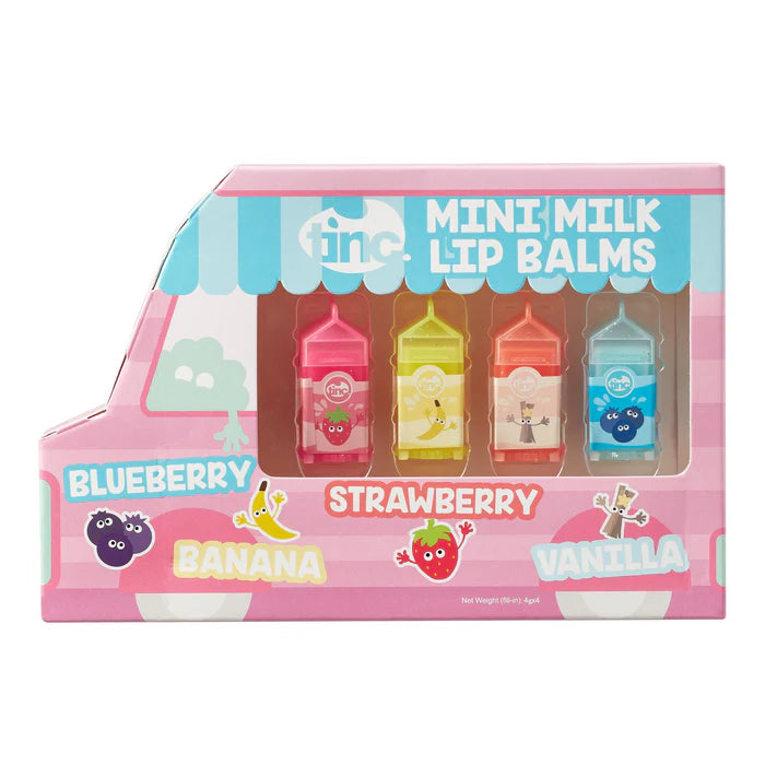 Mini Milk Carton Lipbalms - Set of 4 | Bookazine HK