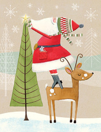 Santa Reindeer Boxed Cards  Pack of 20 | Bookazine HK
