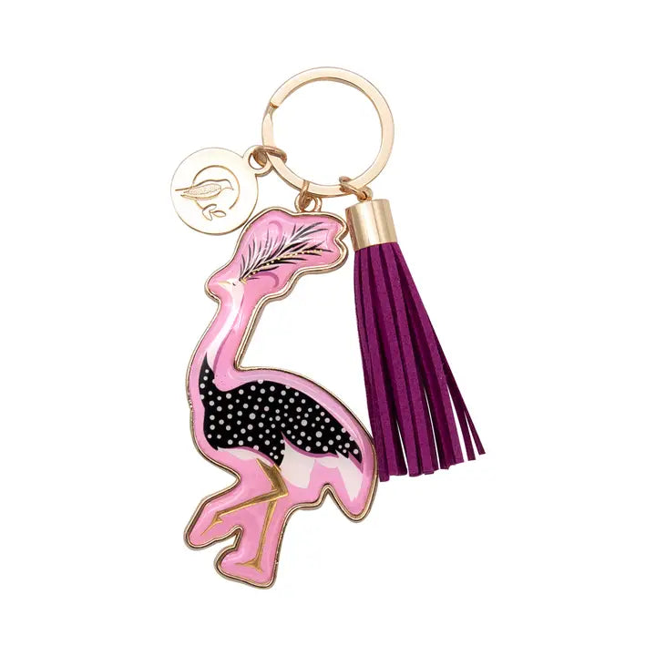 Savannah Pink Ostrich Keyring | Bookazine HK