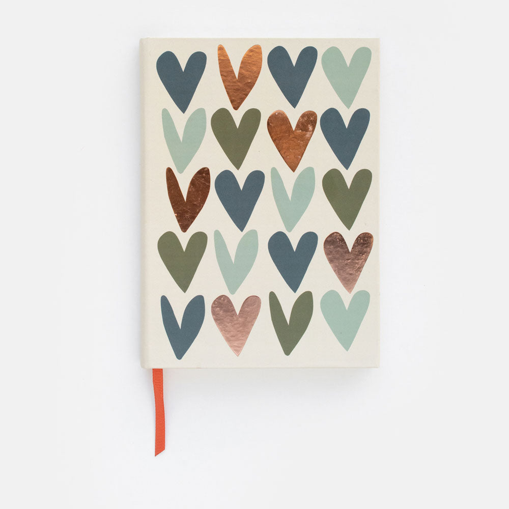 Multi Hearts Small Casebound Notebook | Bookazine HK