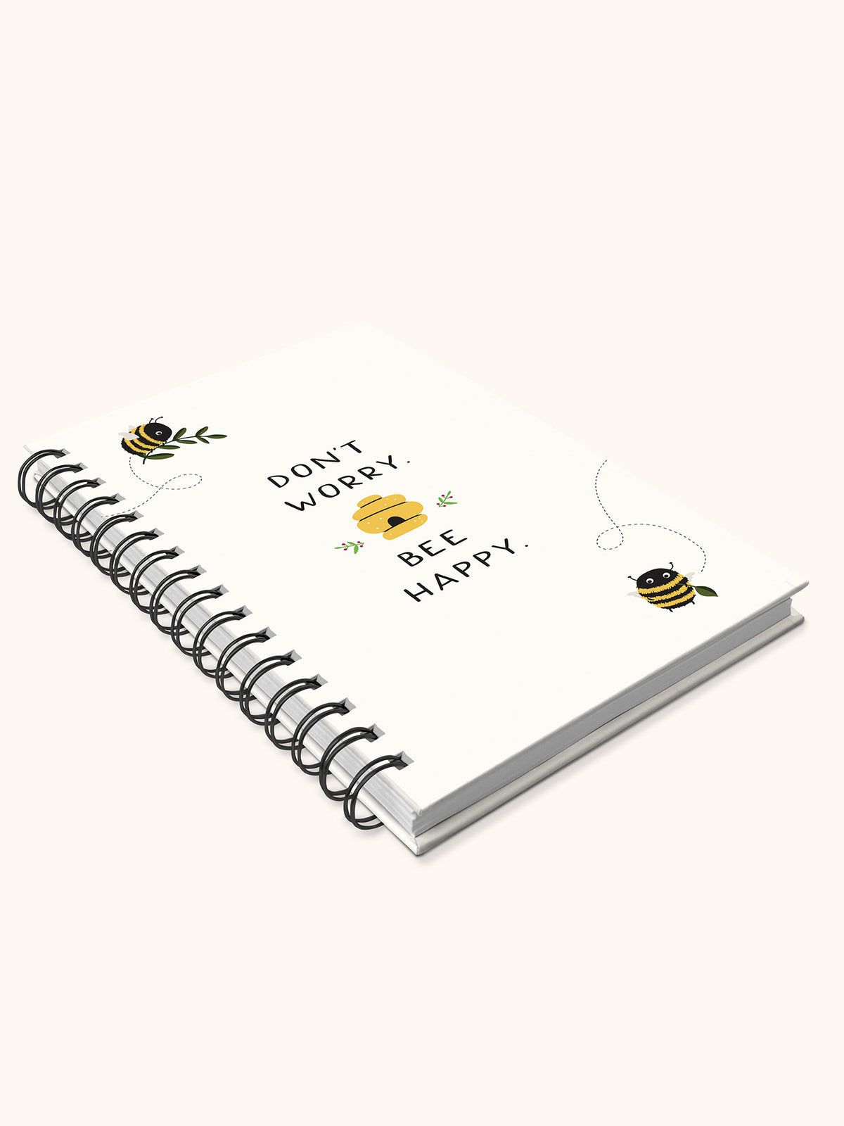 Don&#39;t Worry Bee Happy Medium Spiral Notebook