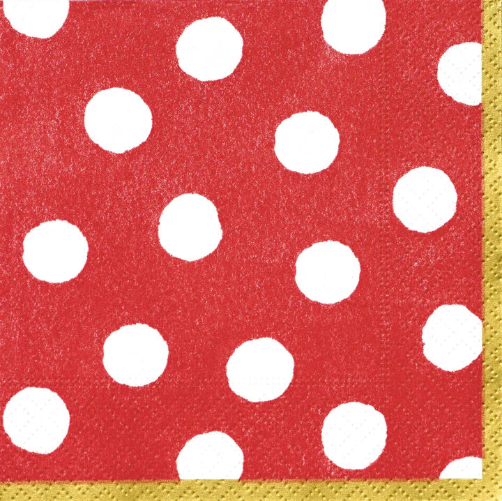Spot On-Red Beverage Napkins Pack of 20 | Bookazine HK