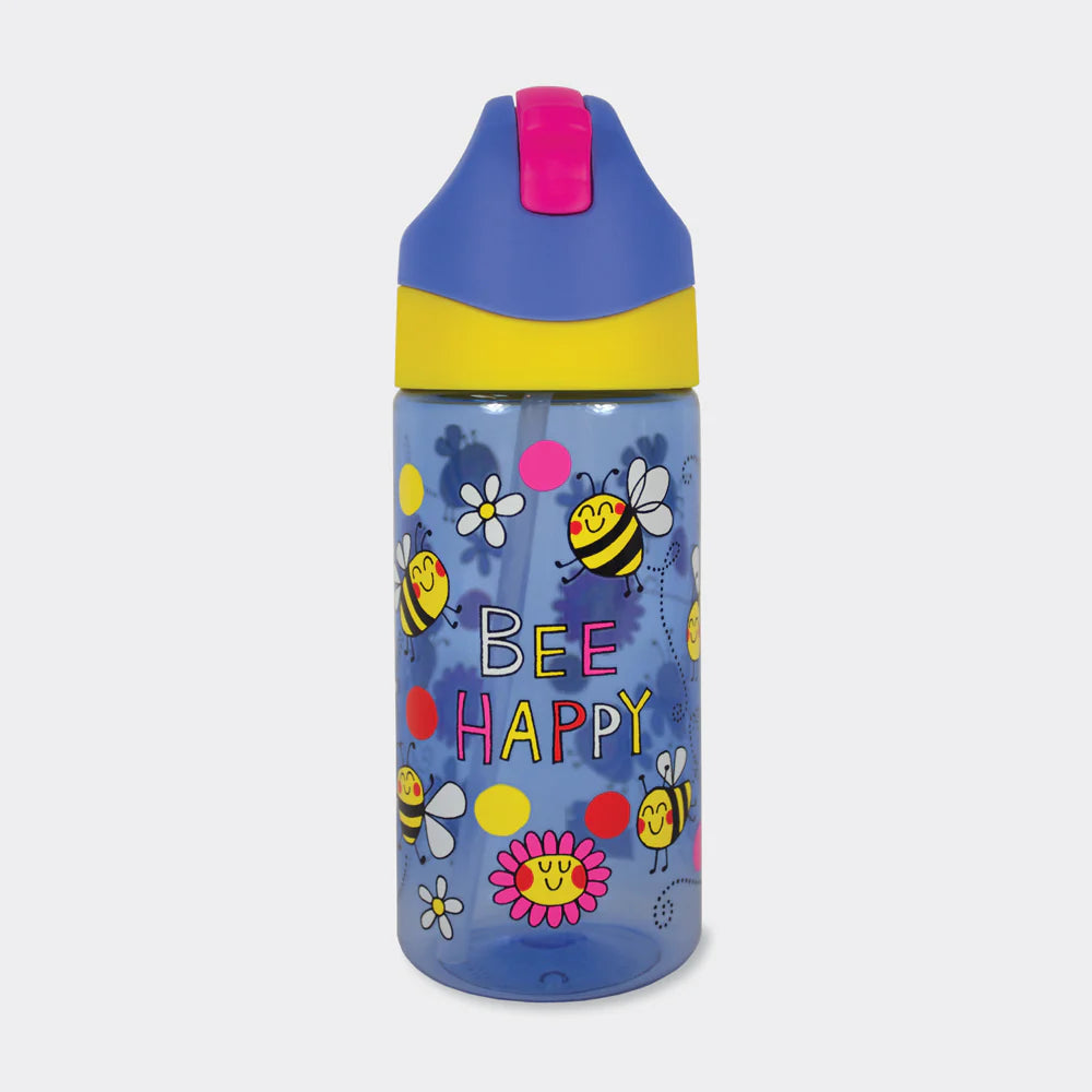 Bee Happy Drinks Bottle With Straw | Bookazine HK