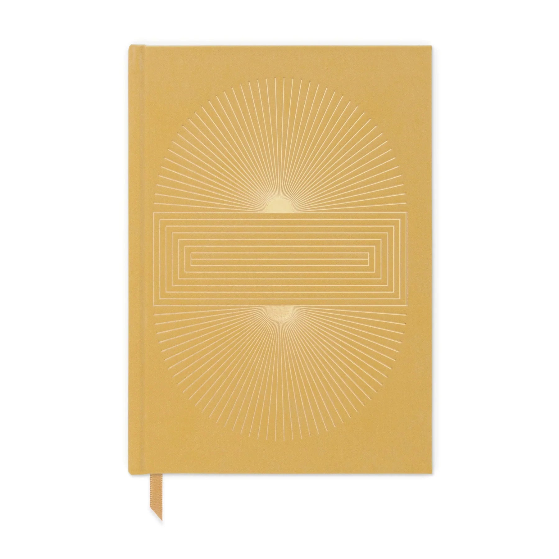 Ochre Radiant Suns Block Suede Journal  | Bookazine HK