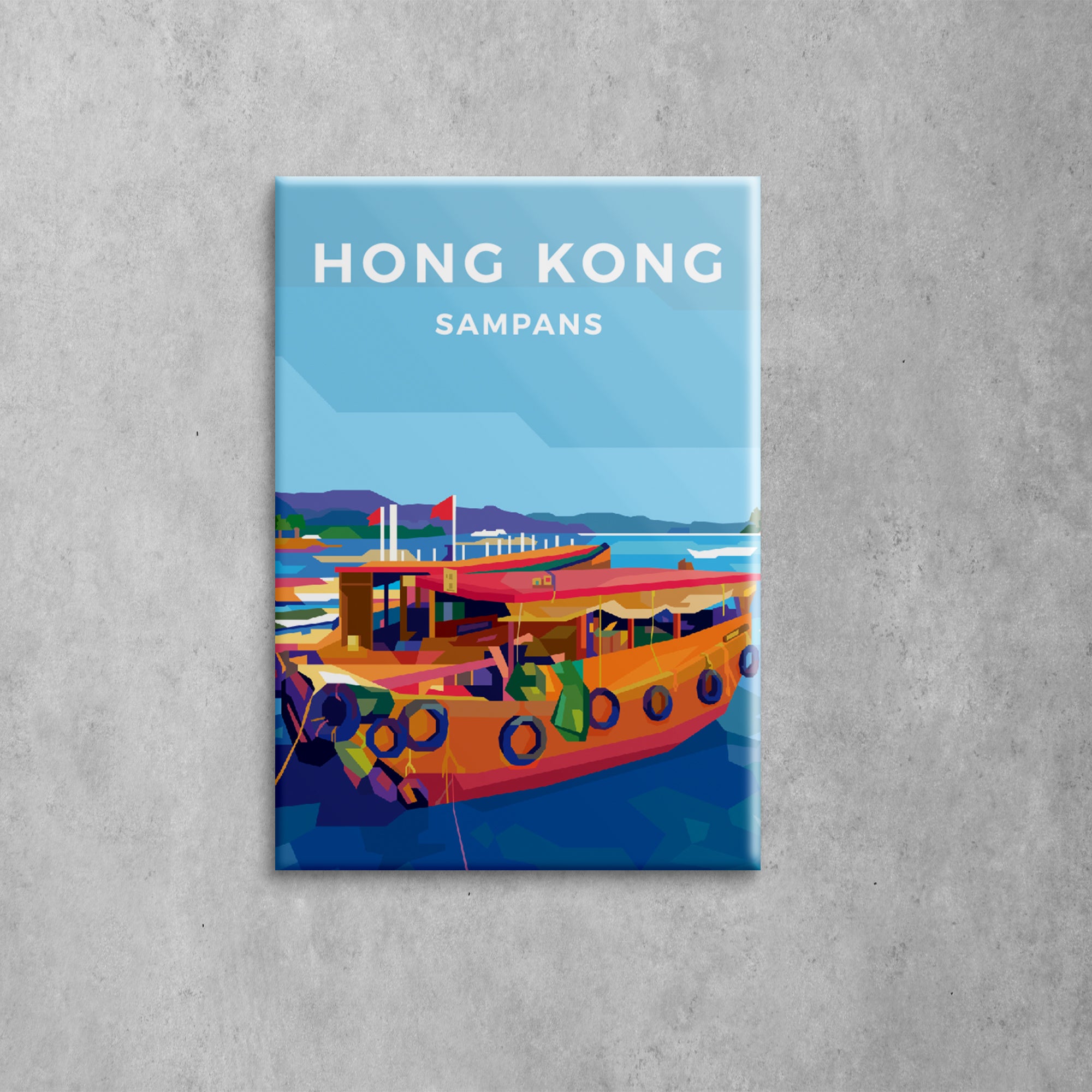 Sampans Magnet | Bookazine HK