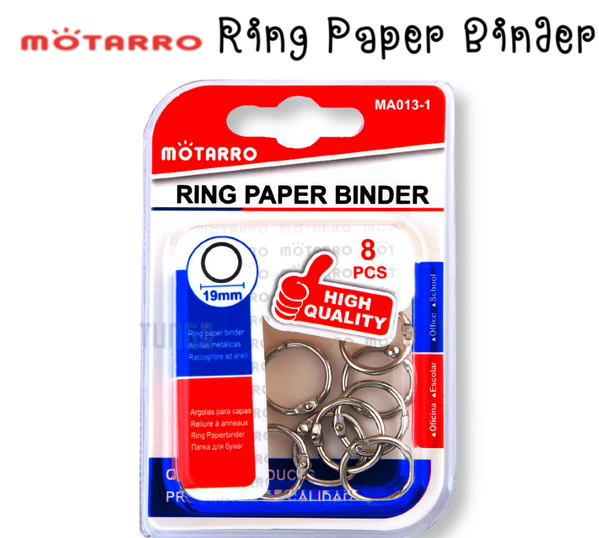 Motarro Ring Paper Binder 19mm 8's | Bookazine HK