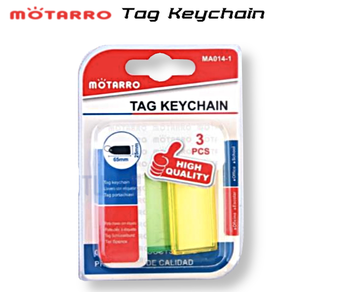 Motarro Tag Keychain 65x25mm 3's | Bookazine HK