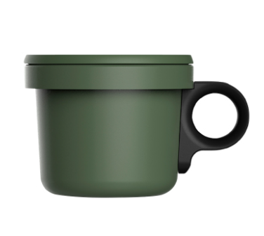 Olive/Black Mug With Removable Handle 240ml | Bookazine HK