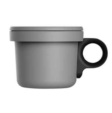 Grey/Black Mug With Removable Handle 240ml | Bookazine HK