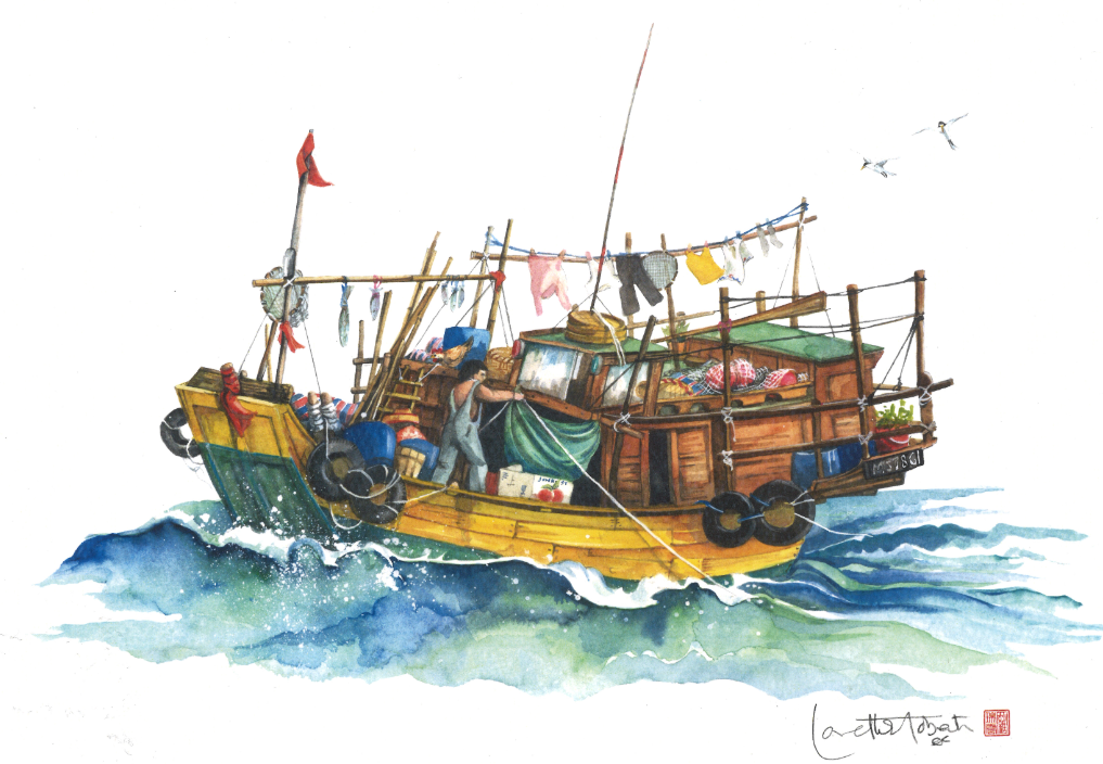 Fish Boat A4 Print | Bookazine HK