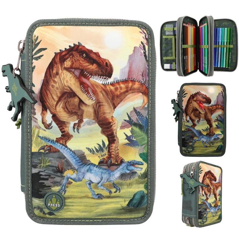 Dino World Triple Pencil Case Led | Bookazine HK