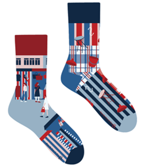 Red White Blue Adult Crew Socks | Bookazine HK