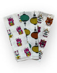 Lucky Cat, Lion & Lantern Tea Towel Set of 3 | Bookazine HK