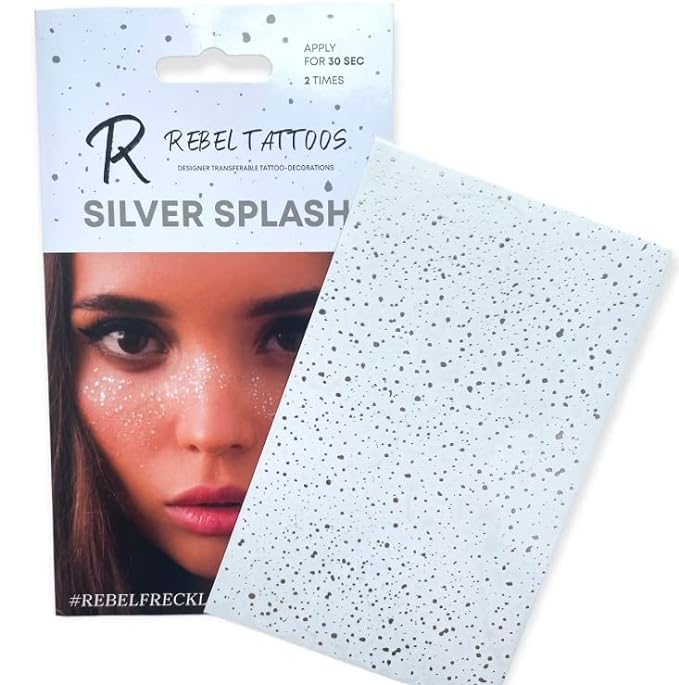 Silver Splash Temporary Freckles Tattoo | Bookazine HK