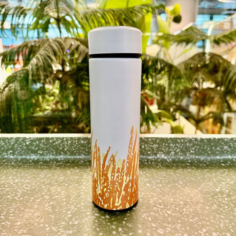Stainless Steel Thermos Cha Chaan Teng Paper Cup Flower 500Ml | Bookazine HK