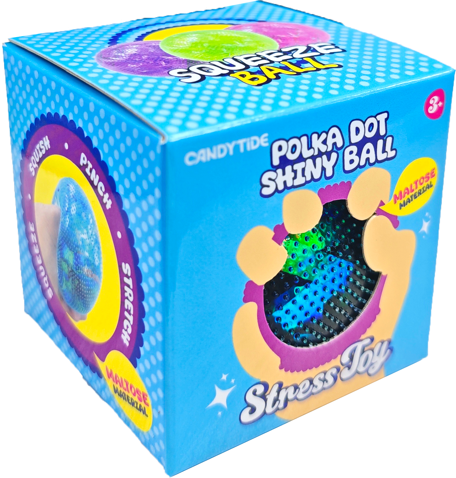 Polka Dot Shiny Squishy Ball