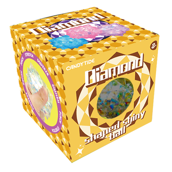 Diamond Shaped Shiny Squishy Ball | Bookazine HK