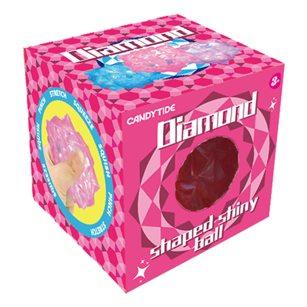 Diamond Shaped Shiny Squishy Ball | Bookazine HK