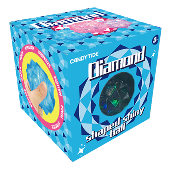 Diamond Shaped Shiny Squishy Ball | Bookazine HK