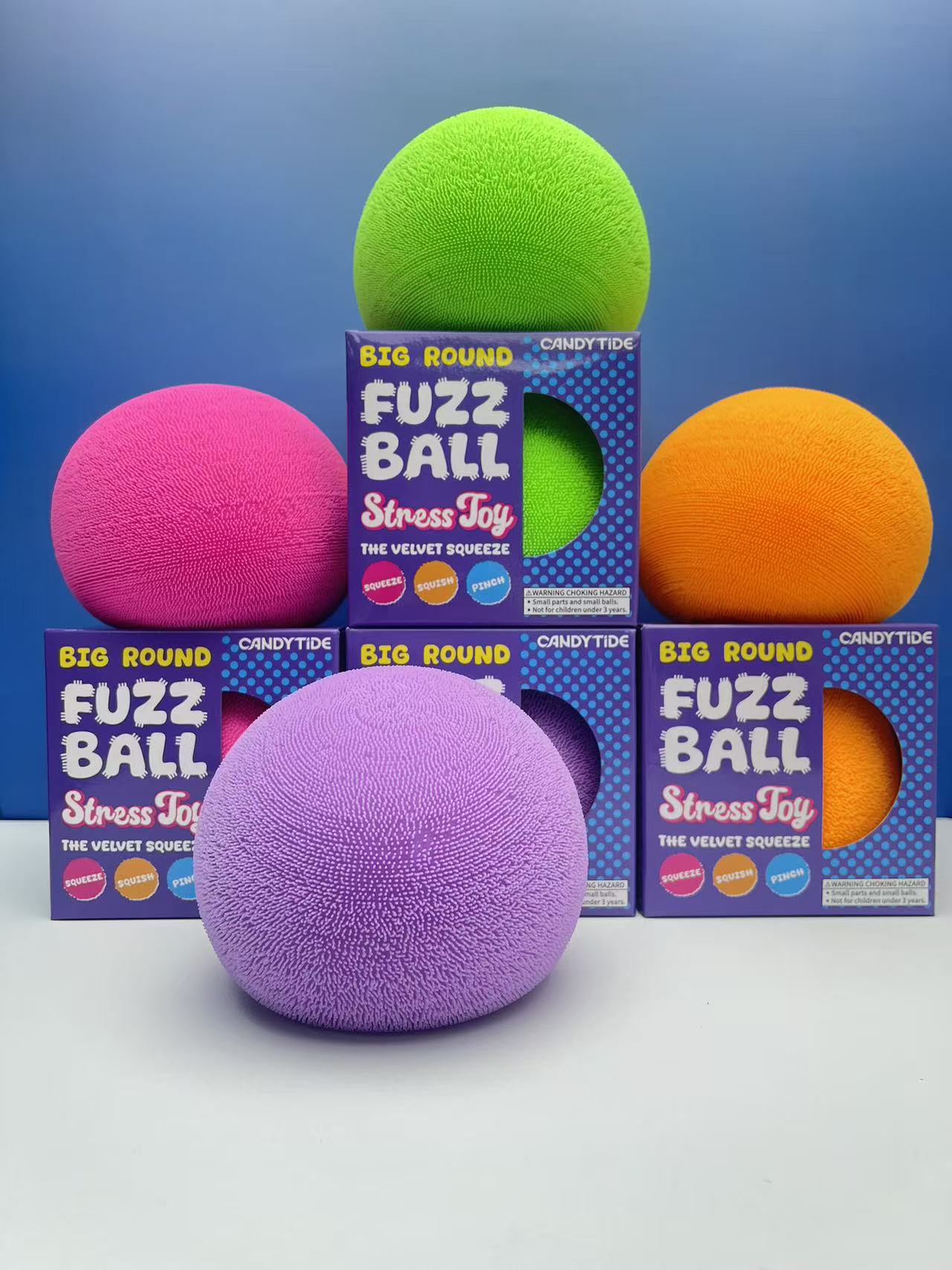 Big Round Fuzz Ball Squishy | Bookazine HK