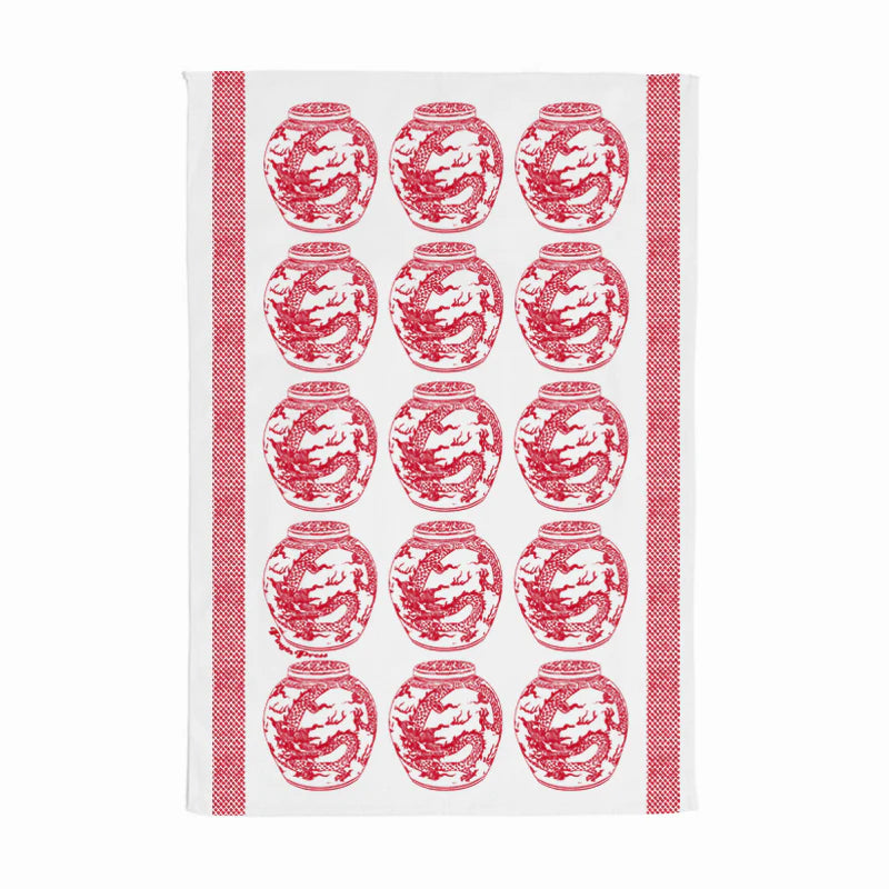 Red Ginger Jar Tea Towel | Bookazine HK