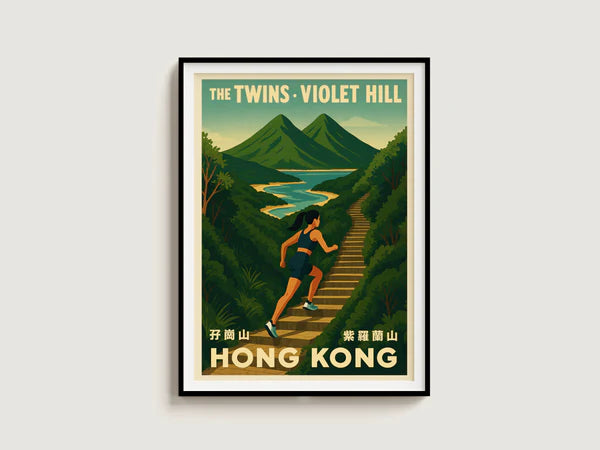 Violet Hill &amp; The Twins A3 Art Print  | Bookazine HK