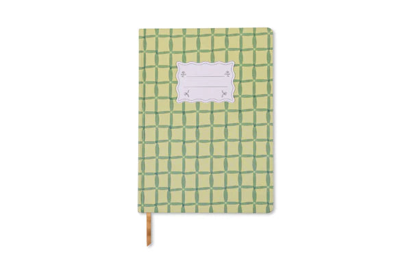 Tulip Jumbo Journal - Green Lattice | Bookazine HK