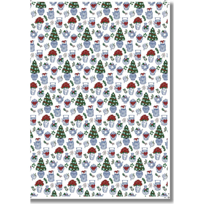 Christmas Festive Chinoiserie Wrapping Paper | Bookazine HK