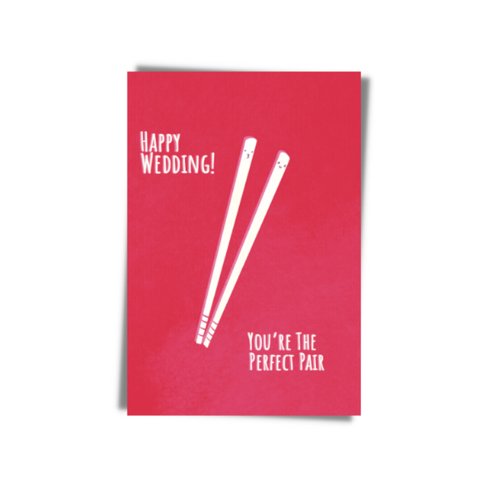 Happy Wedding You&#39;re The Perfect Pair Greeting Card | Bookazine HK
