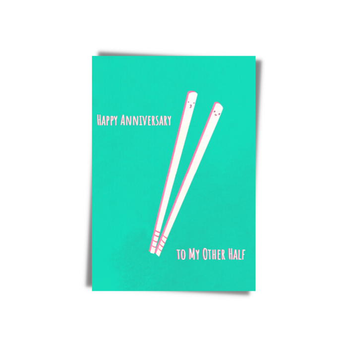Happy Anniversary To My Other Half Greeting Card | Bookazine HK