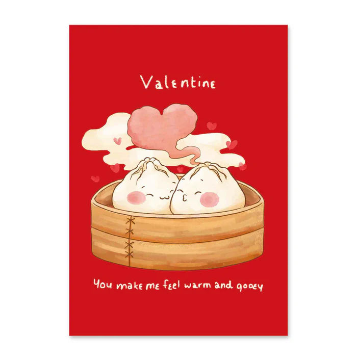 Valentine You Make Me Feel Warm & Gooey A4 Card   | Bookazine HK