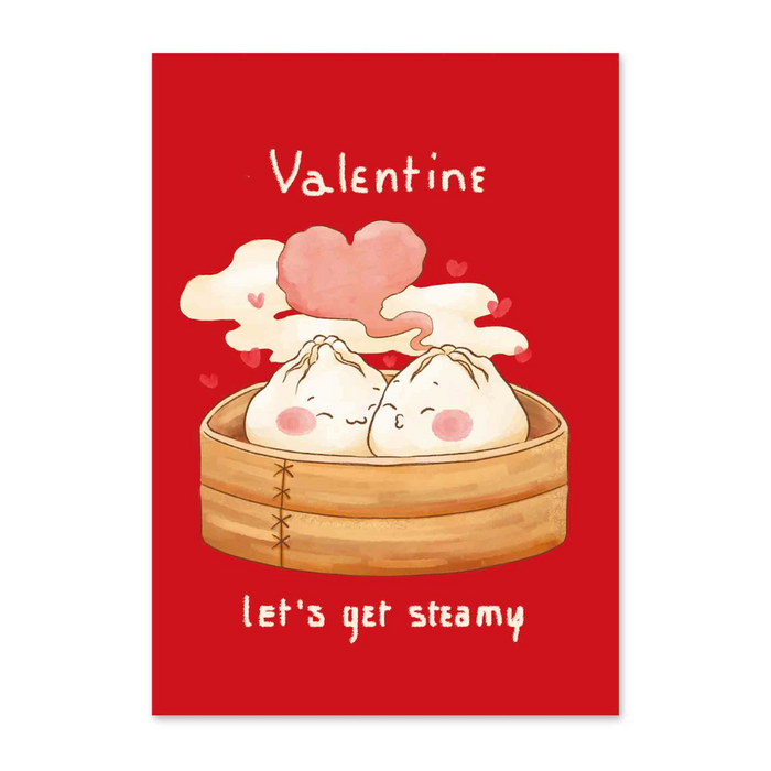 Let's Get Steamy Valentine A4 Card  | Bookazine HK