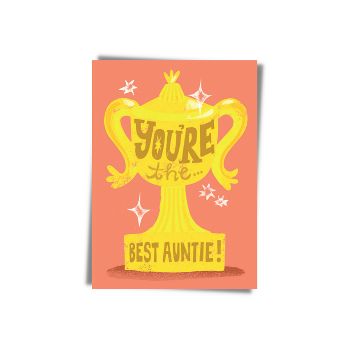 Trophy You're The Best Auntie Greeting Card | Bookazine HK