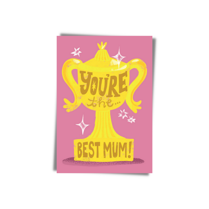 Trophy You&#39;re The Best Mum Greeting Card | Bookazine HK