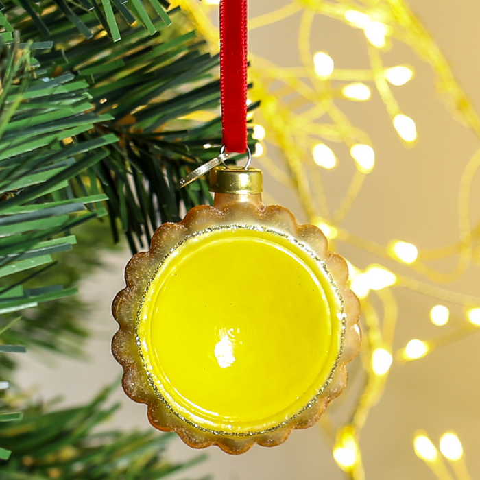 Hand Painted Glass Egg Tart Ornament | Bookazine HK