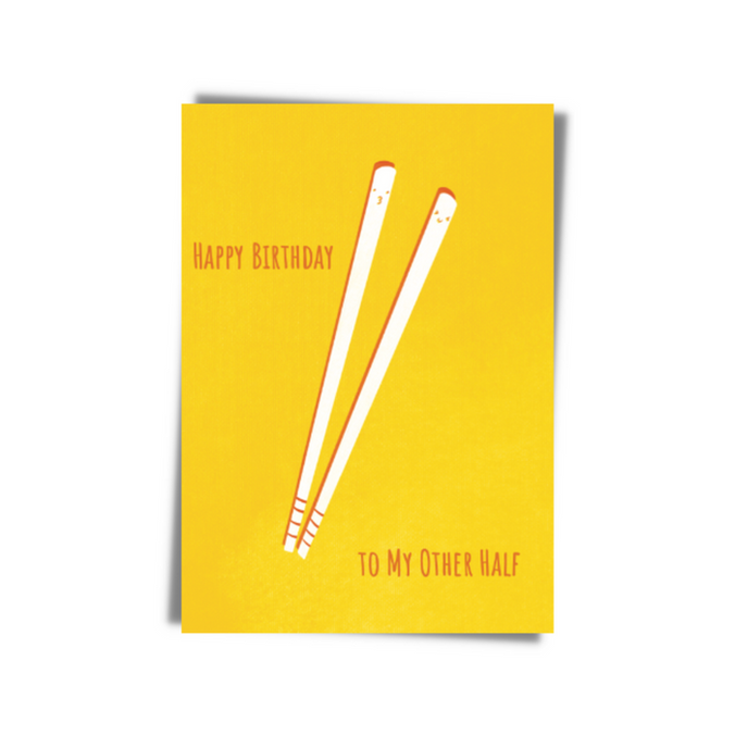 Happy Birthday To My Other Half Greeting Card | Bookazine HK