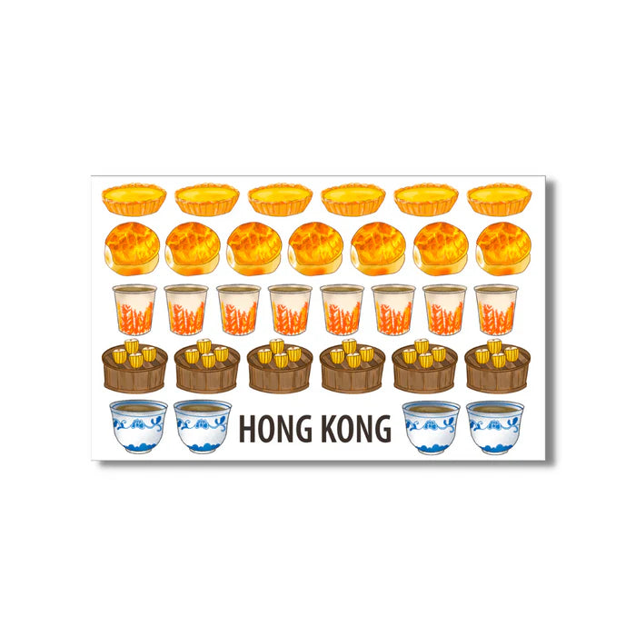 Hong Kong Food Icons Postcard