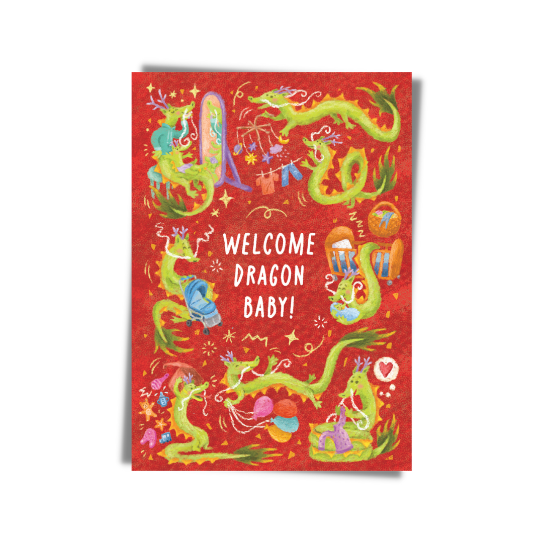Welcome Dragon Baby (Red) Card | Bookazine HK