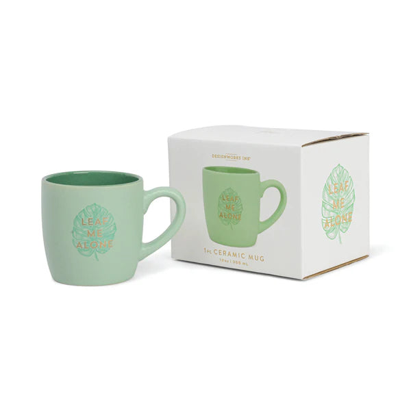 Leaf Me Alone Vintage Sass Ceramic Mug | Bookazine HK