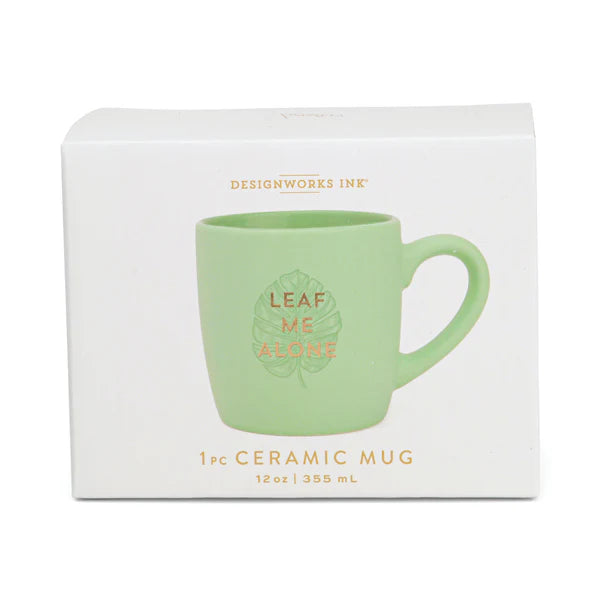 Leaf Me Alone Vintage Sass Ceramic Mug | Bookazine HK