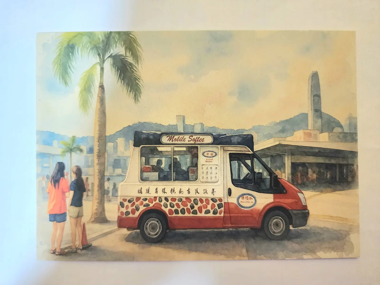 Water Color Softee Truck A6 Postcard | Bookazine HK