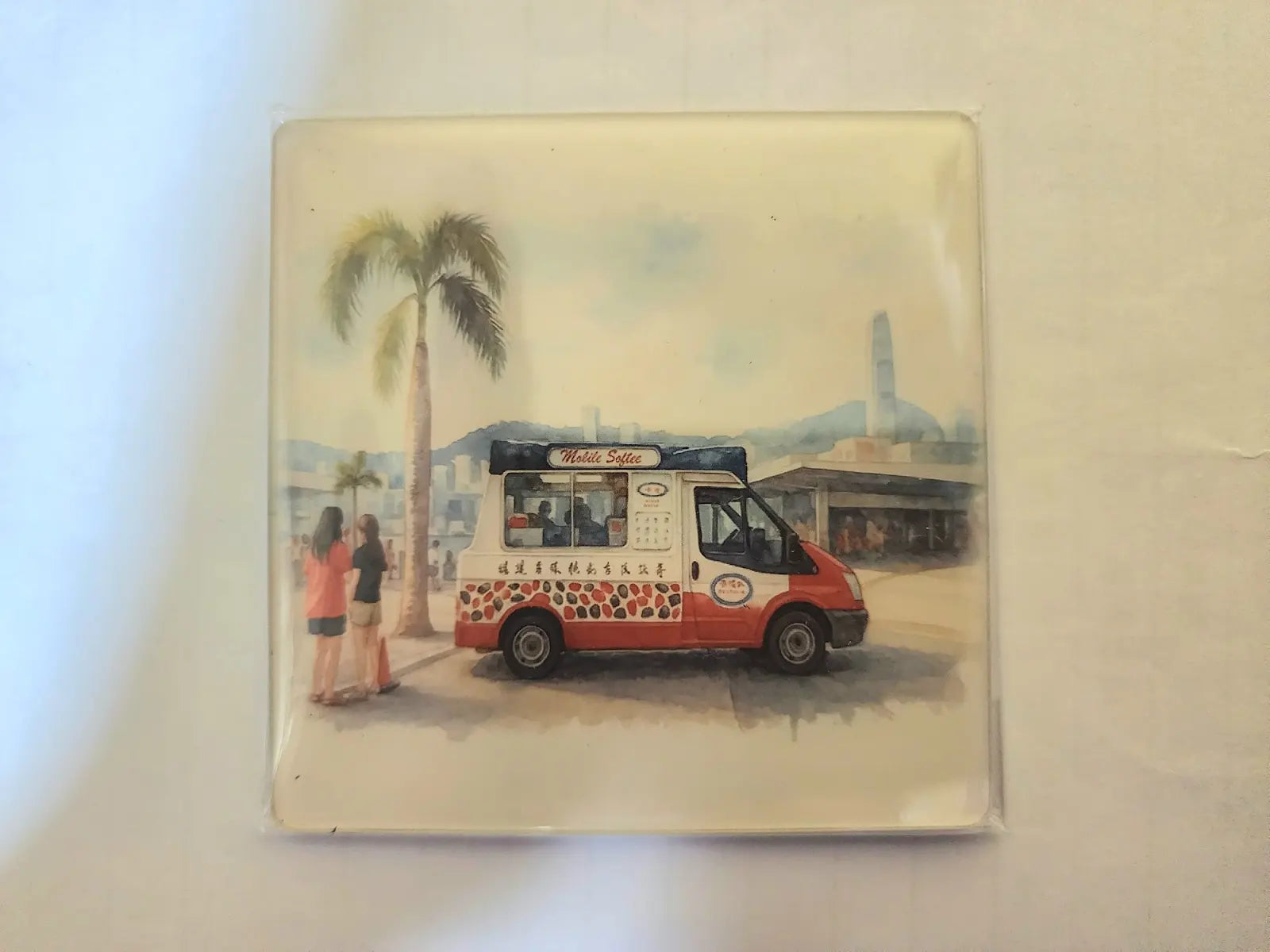 Water Color Softee Truck Acrylic Magnet | Bookazine HK