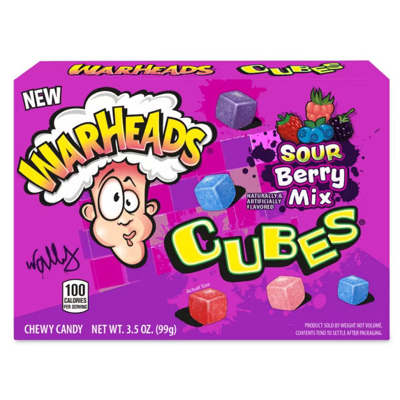 Warheads Berry Cubes Theater Box 3.5Oz