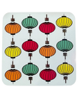 Wong Tai Sin Lanterns V2 Cork Coaster